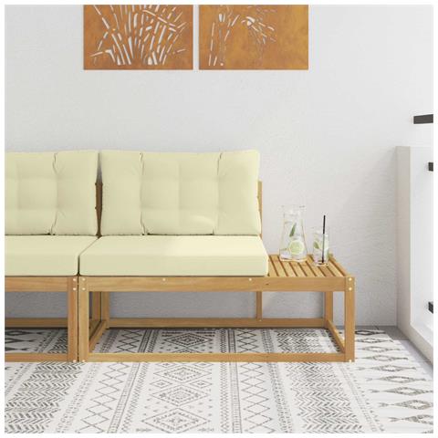 Divano da Esterno Bianco 115 x 83 x 73 cm Poliestere - Foto 2