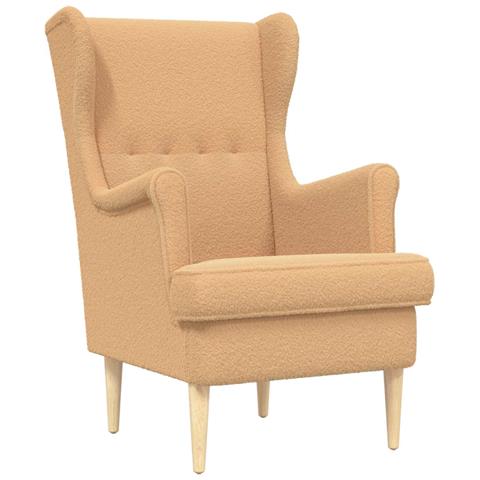 Poltrona Beige Tessuto - Foto 1