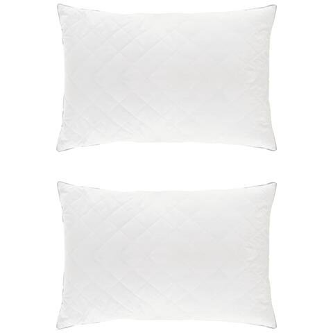 Cuscino FULDA 2 pz 60 x 80 cm 100% piuma d’oca e piumino Bianco - Foto 1