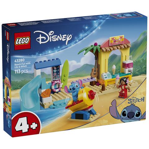 Disney | 43280 Divertimento in Spiaggia con Lilo e Stitch, Giochi Didattici, 2 Negozi, Giostra e 2 Minifigure, Regalo 4+ - Foto 23