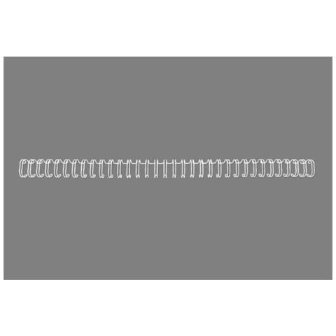 Spirali metalliche WireBind bianco 12,5 mm (100) - Foto 2