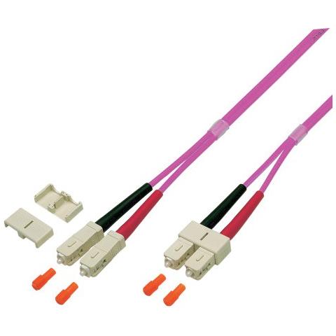 ILWL D5-B-100 / OM4 - Cavo Fibra Ottica SC / SC 50/125 Multimodale 10m OM4 - Foto 1