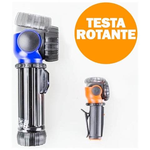 Set 5 Torce Con Testa Rotante 90gr Agganciabili Con Clip Fissaggio Illuminazione - Foto 5