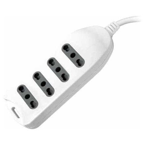 Multipresa Ciabatta 4 Posti Prese / bipasso 10/16a Standard Italiano Con Attacco A Parete - Sku 8707 - Foto 1