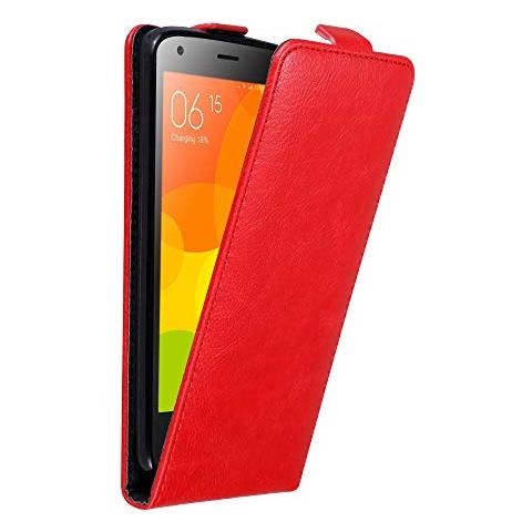 Custodia Compatibile Con Xiaomi Mi 2 In Rosso Mela - Coperchio Protettivo In Design Flip Con Chiusura Magnetica - Foto 1