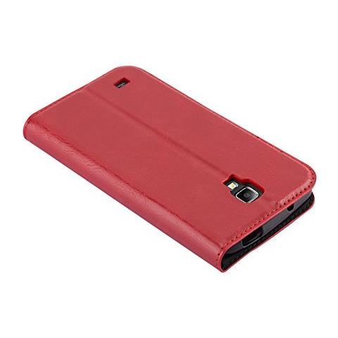 Custodia Compatibile Con Samsung Galaxy S4 Active In Rosso Mela - Coperchio Protettiva Con Chiusura Magnetica, Funzione Stand E Tasca Per Le Carte - Foto 2