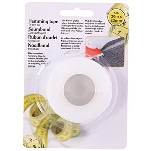 M&h-24 - Nastro Per Stirare E Cucire, 22 Mm, Colore: Bianco - Foto 2