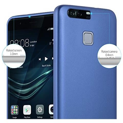Custodia Compatibile Con Huawei P9 Plus In Blu Metallico - Coperchio Protettivo In Silicone Tpu Flessibile - Foto 2