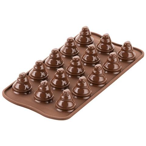 Scg054 3d - Stampo In Silicone N. 15 Choco Trees ›28 H 30 Mm - Foto 1