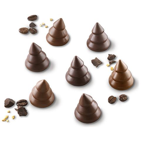 Scg054 3d - Stampo In Silicone N. 15 Choco Trees ›28 H 30 Mm - Foto 2