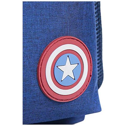 Mochila Escolar Instituto Vendicatori Capitan America, Capitano Zaino Scuola-bambini Unisex Multicolore 30,0 X 42,0 X 13,0 Centimetri - Foto 3