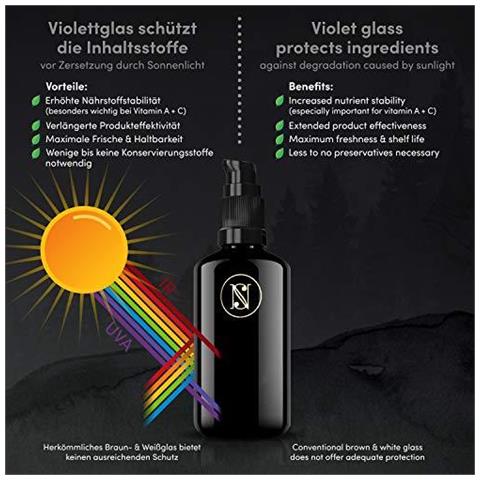 Biologico Barba Olio Per Uomini Vegan - 100ml Bottiglia Di Vetro Di 2 X Pi Grandi Di Altri - Nutriente Barba Balsamo Con Jojoba E Olio Di Argan - Oli Tutto Naturale Senza Additivi - Made In Germany - Foto 4