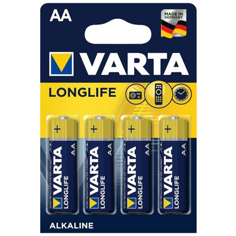 Blister 4 Batterie 1.5v Longlife Alcalina Stilo Aa - Foto 1