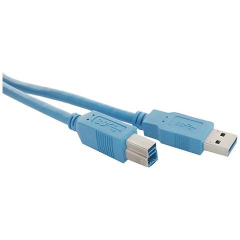 USB A - USB B M / M 1m, 3.0 (3.1 Gen 1) , USB A, USB B, Maschio / maschio, Dritto, Dritto - Foto 1