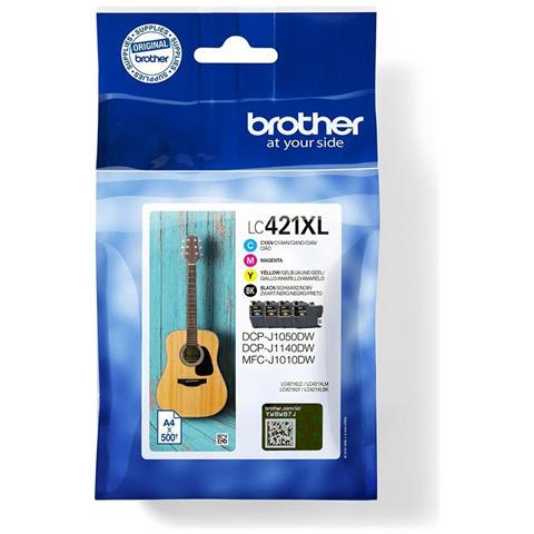 Lc-421xlval Pagepack 4 Pz Originale Resa Elevata [xl] Nero, Ciano, Magenta, Giallo (bro High Yield Ink Cart) - Foto 3