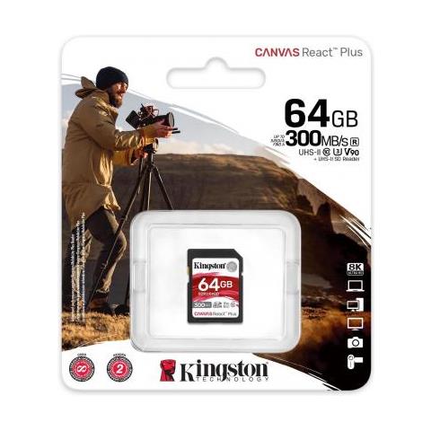 Canvas React Plus - Scheda di memoria flash - 64 GB - Video Class  - Foto 2