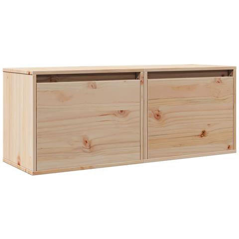 Pensili 2 Pz 45x30x35 Cm In Legno Massello Di Pino - Foto 1