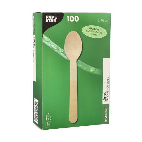 89119 cucchiaio monouso Cucchiaio da minestra monouso Legno Naturale 100 pz - Foto 2