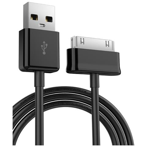Cavo Usb A 30 Pin, Cavo Di Ricarica/cavo Dati, Compatibile Con Samsung P1000/n8000/n8010 Black 1 M - Foto 1