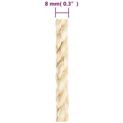 Corda In Sisal 100% 8 Mm 25 M - Foto 4