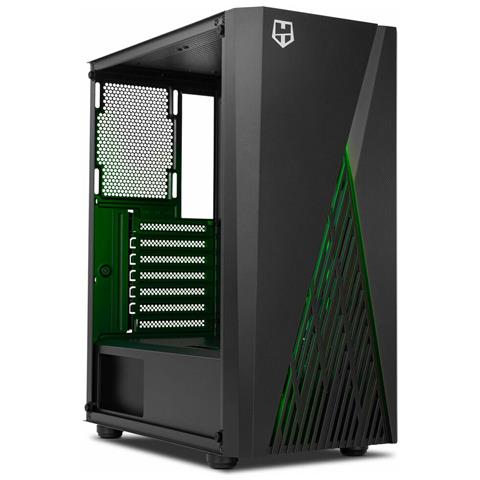 Case Hummer Frost Midi Tower ATX / Micro ATX 1 Porta USB 3.2 Colore Nero (Finestrato) - Foto 1