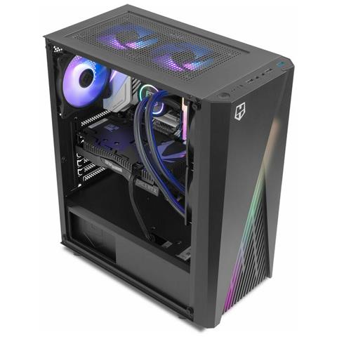 Case Hummer Frost Midi Tower ATX / Micro ATX 1 Porta USB 3.2 Colore Nero (Finestrato) - Foto 6