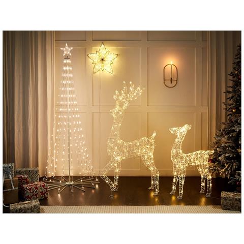 Stella Decorativa Da Esterno Con Luce Led Argento 50 Cm Hofsos - Foto 1