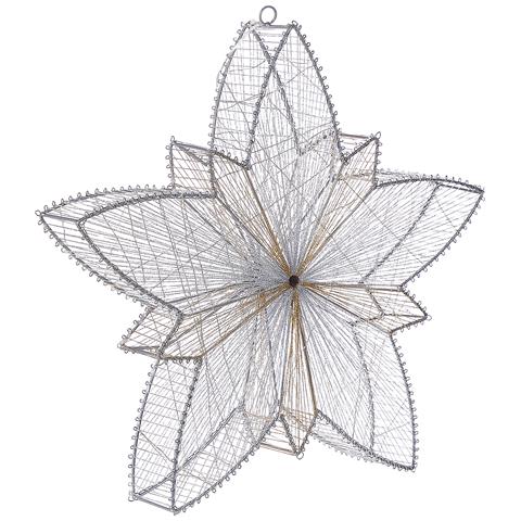 Stella Decorativa Da Esterno Con Luce Led Argento 50 Cm Hofsos - Foto 7