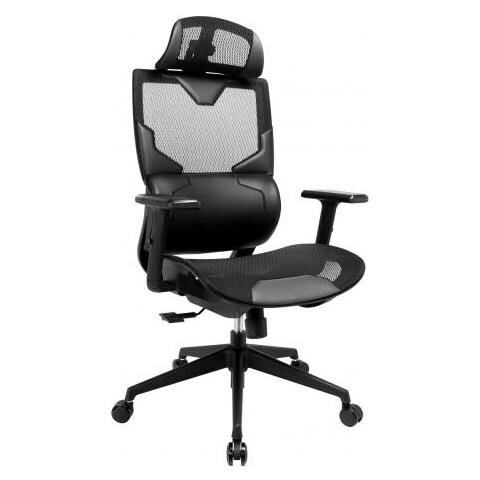 Ergofusion Gaming Chair Sedia Per Gaming Universale Seduta In Rete Nero - Foto 1