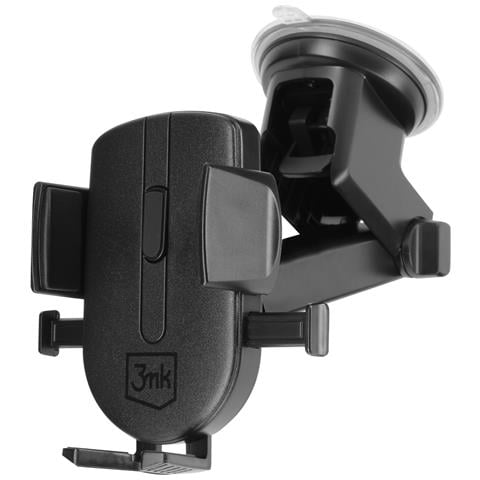 Supporto Auto Per Smartphone Blocco Automatico Fissaggio A Ventosa, Nero - Foto 1