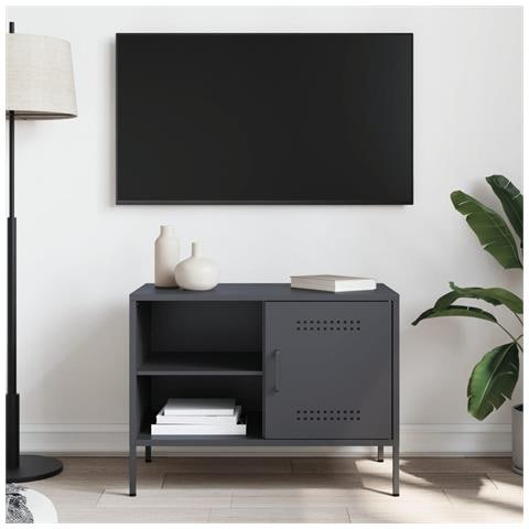 Mobile Tv Antracite 68x39x50,5 Cm In Acciaio - Foto 2