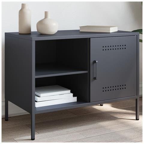 Mobile Tv Antracite 68x39x50,5 Cm In Acciaio - Foto 10