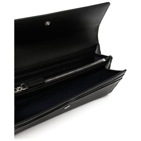 Nero Wallet Portafoglio Pelle Di Mucca Accessori Donna Nero Eu One Size, 3h170y 478e8 0001 - Foto 3