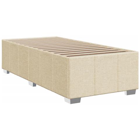 Giroletto Senza Materasso Crema 80x200 Cm In Tessuto - Foto 3