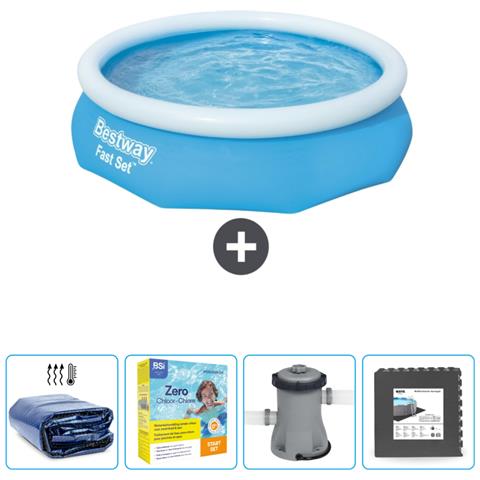 Piscina Fuori Terra - In Giro - 305x76 Cm - Blu - Include Accessori Coordinati Cb8 - Foto 1