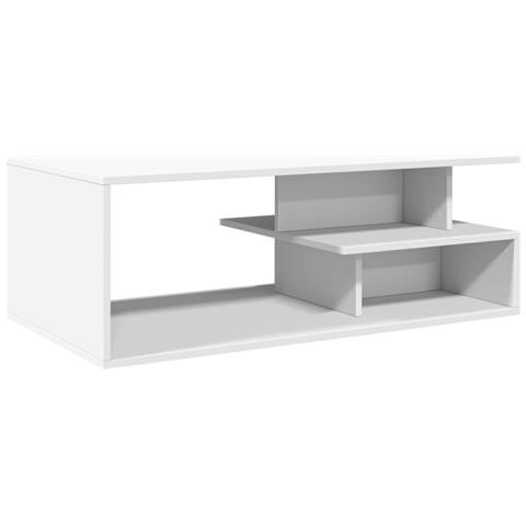 Lusso Casadino -  Tavolino Da Salotto Bianco 102x55x35 Cm In Legno Multistrato - Foto 1