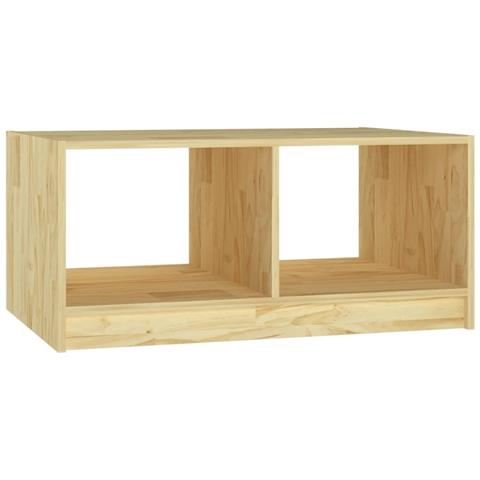 Lusso Casadino -  Tavolino Da Salotto 75x50x33,5 Cm Legno Massello Di Pino - Foto 1