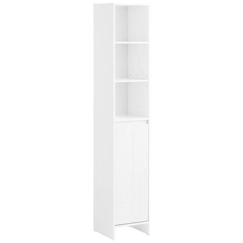 Colonna Bagno Con Portabiancheria 30x30x170 Cm Bzr158-w - Foto 1