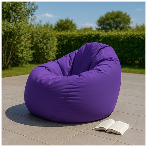 Ohau Poltrona A Sacco Da Esterno 130x115cm Viola - Foto 2