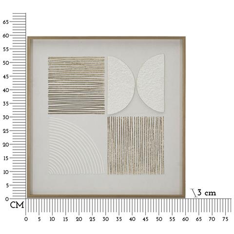 Stampa Su Tela Con Cornice Mf788 - Multicolore - Legno - 60x3x60 Cm - Foto 6