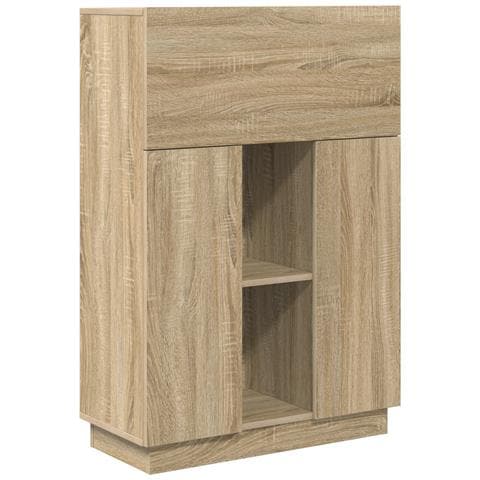 Scrivania per Computer in Rovere Sonoma Rovere sonoma Truciolare Media - Foto 1