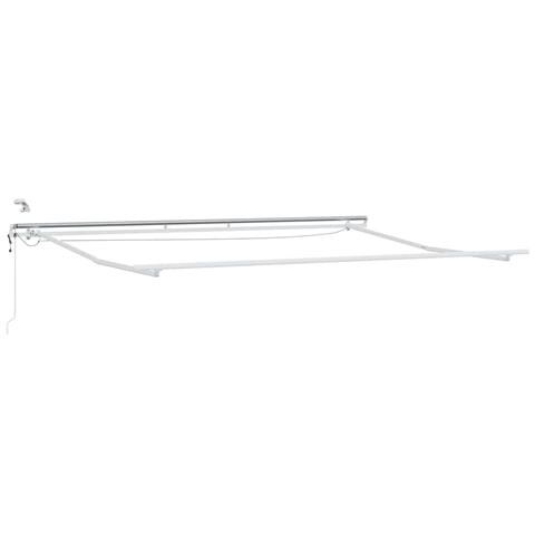 Tenda da Sole Bianco 5 x 3 m Metallo - Foto 1