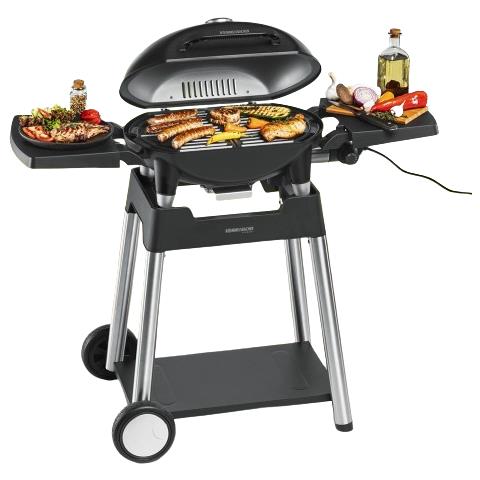 BBQ 4100/S barbecue per l'aperto e bistecchiera Barbecue /grill Kamado Da tavolo Elettrico Nero 2200 W - Foto 1