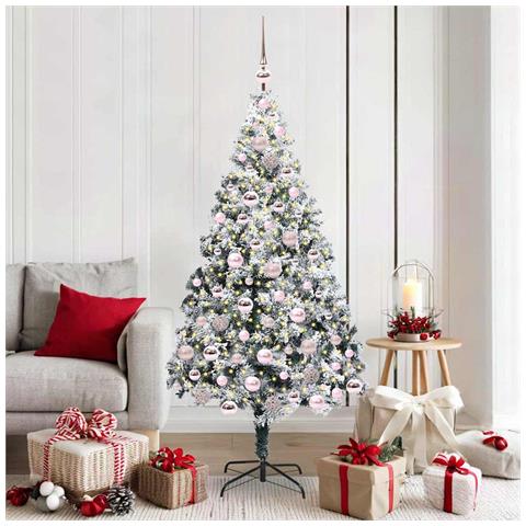 Albero di Natale artificiale con 300 LED Bianco 180 cm - Foto 2