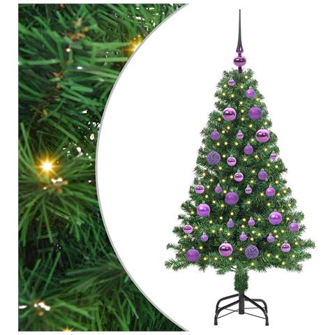 Albero di Natale artificiale con 150 LED Verde 120 cm - Foto 1