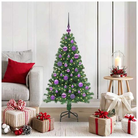 Albero di Natale artificiale con 150 LED Verde 120 cm - Foto 2