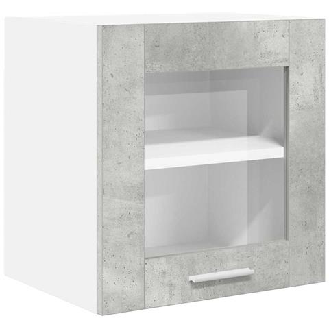 Armadio pensile con porta Riga Grigio cemento 40 x 31 x 40 cm - Foto 1