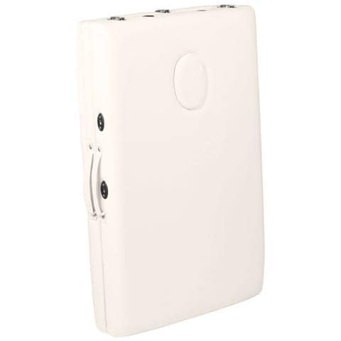 lettino da massaggio pieghevole alluminio comfort 2 sezioni crema - Foto 2