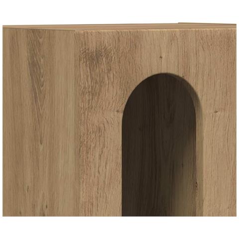 Comodino 2 pcs Rovere artigianale 40 x 35 x 50 cm - Foto 9