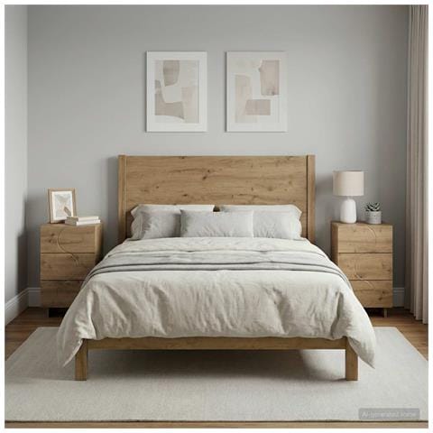 Comodino 2 pz Rovere Artigianale 33,5 x 34,5 x 60 cm - Foto 2